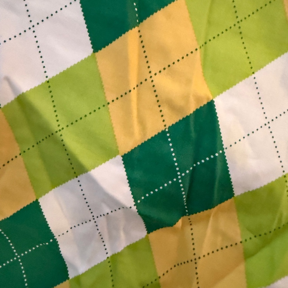 Loudmouth Vibrant Green and Yellow Argyle Men’s shorts - Picture 3 of 9